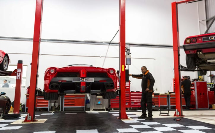 La-Ferrari-Servicing-At-GVE-London