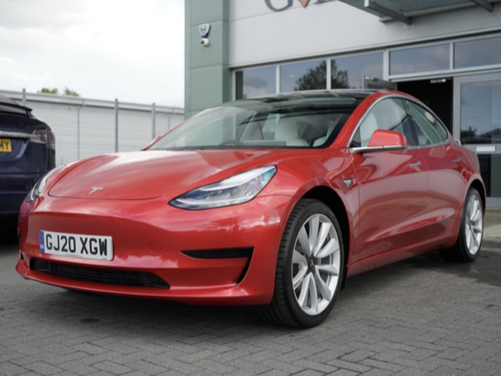 Tesla Model 3 Wrapped in Luscious Lips Red | GVE Customs | London