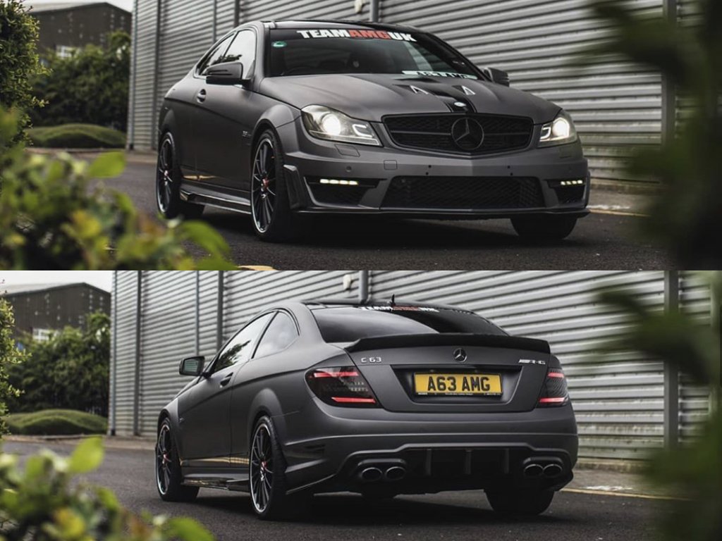 Mercedes C63 AMG Vinyl Wrap | GVE Customs | West London Supercars
