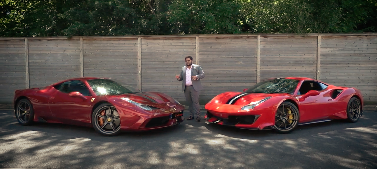 Ferrari 458 Speciale Vs Ferrari 488 Pista | Supercars in West London