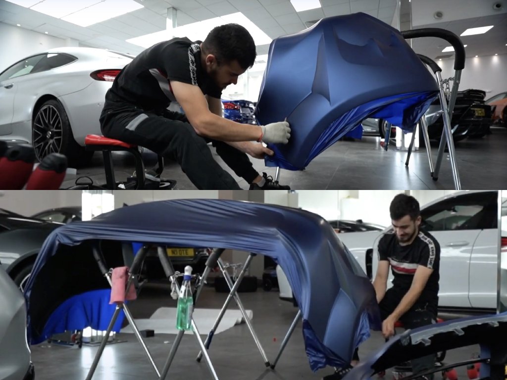 Porsche Cayenne Vinyl Wrap & Body Kit Installation | GVE Customs