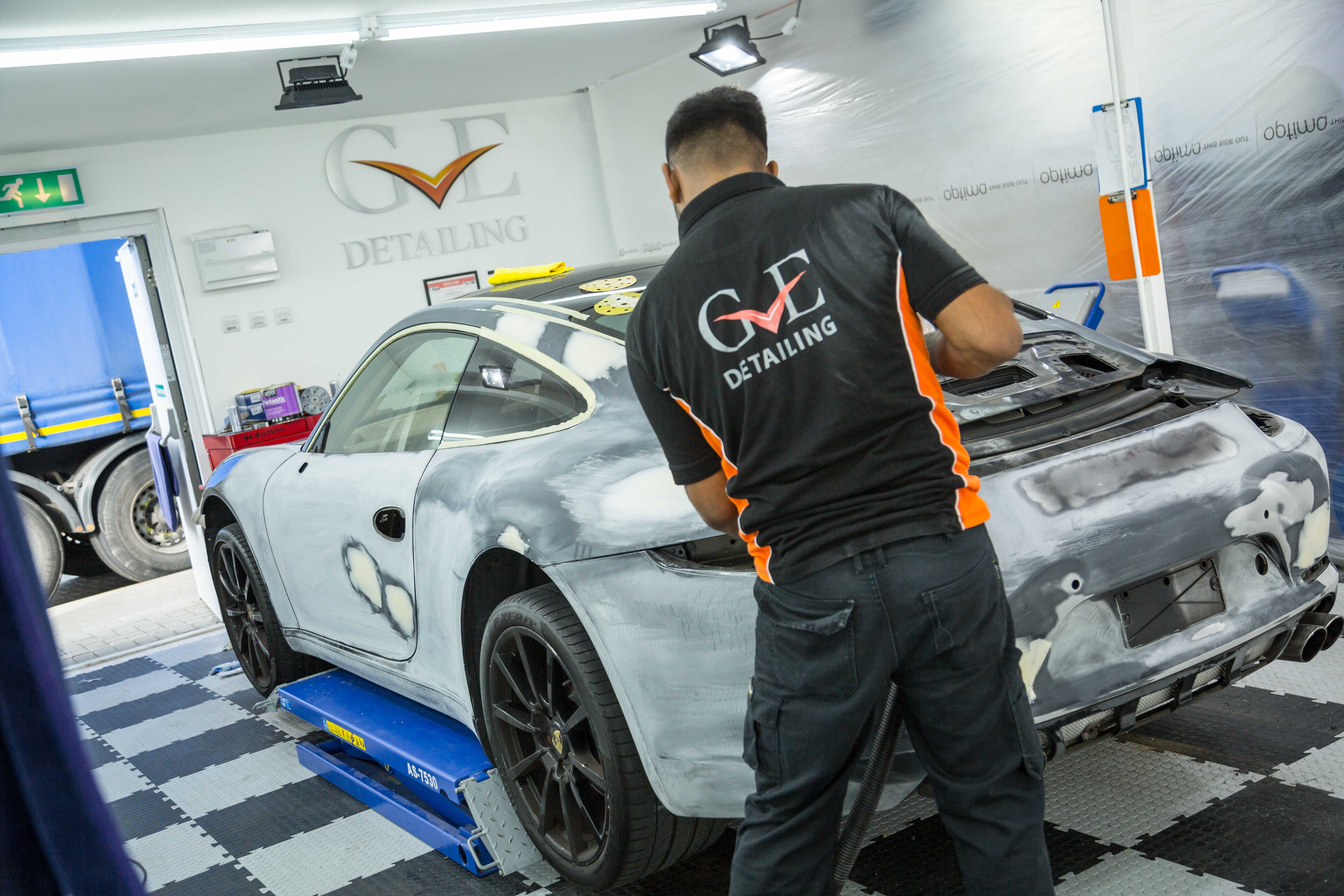 Challenges in Mercedes AMG S 63 E Dent Removal
