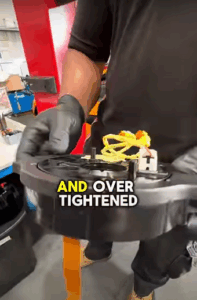 Steering wheel misalignment